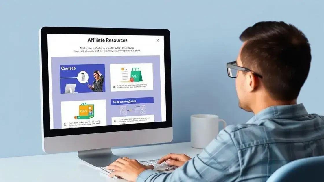 Recursos e cursos para afiliados da Shopee