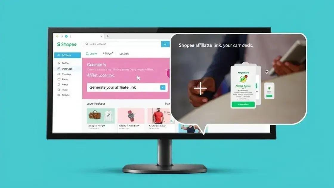 Passo a passo para criar seu link de afiliado