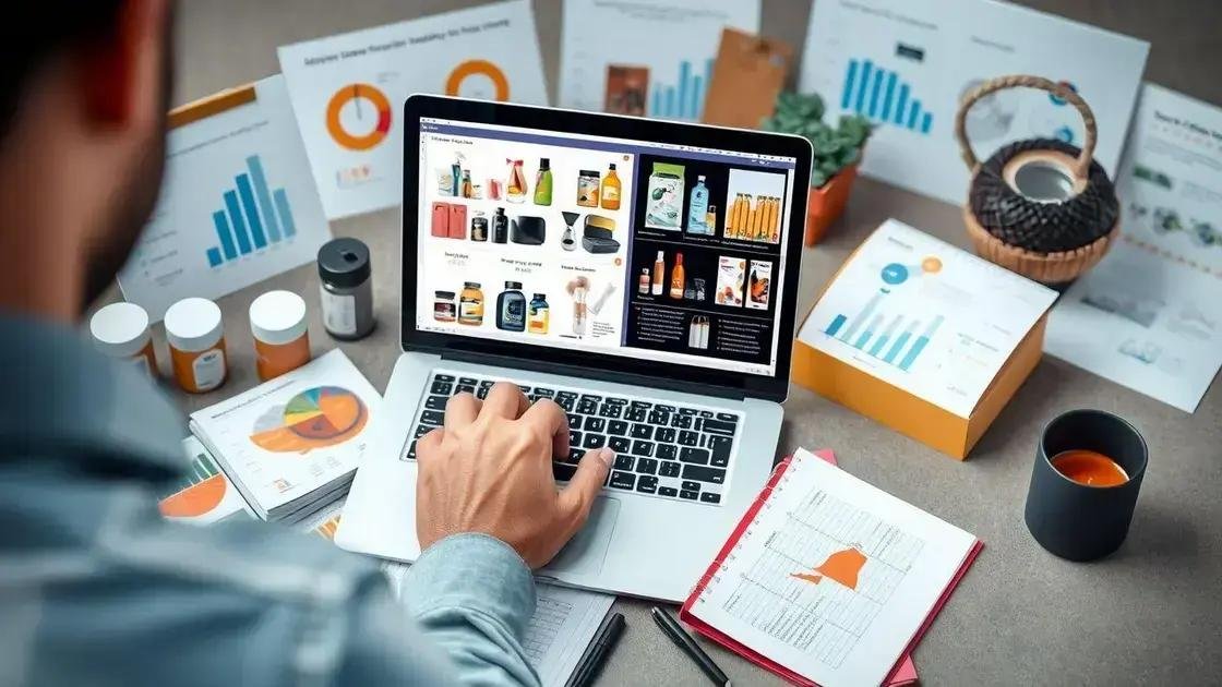 Selecionando produtos para divulgar